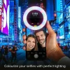 SBS RGB Selfie Ring Light til mobil, hvitt og farget lys