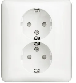 Schneider Exxact 2-veis innfelt stikkontakt, 5-pakning
