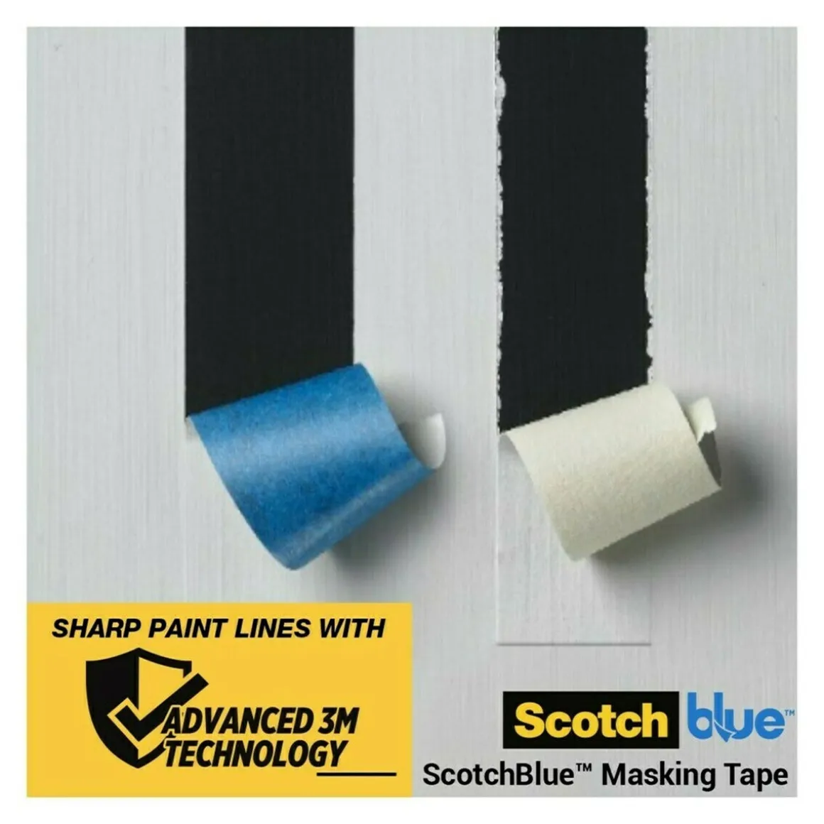 Scotch blå maskeringsteip for skarpe linjer, 24 mm x 41 m