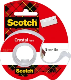 Scotch Crystal teipholder med klar teip, 15 m
