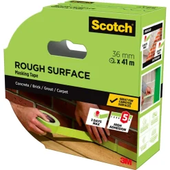 Scotch grønn maskeringsteip for grove overflater, 36 mm × 41 m