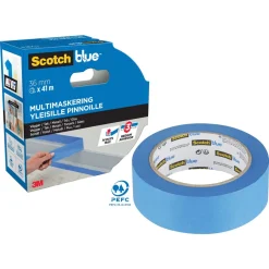 ScotchBlue blå maskeringsteip utendørs, bred, 36 mm × 41 m