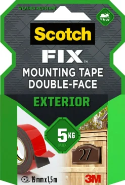 Scotch-Fix Exterior dobbeltsidig teip, 5 kg