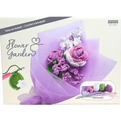 Sense hekling for nybegynnere, blomsterbukett