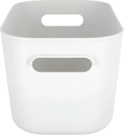 Serenity oppbevaringsboks i plast uten lokk, hvit
