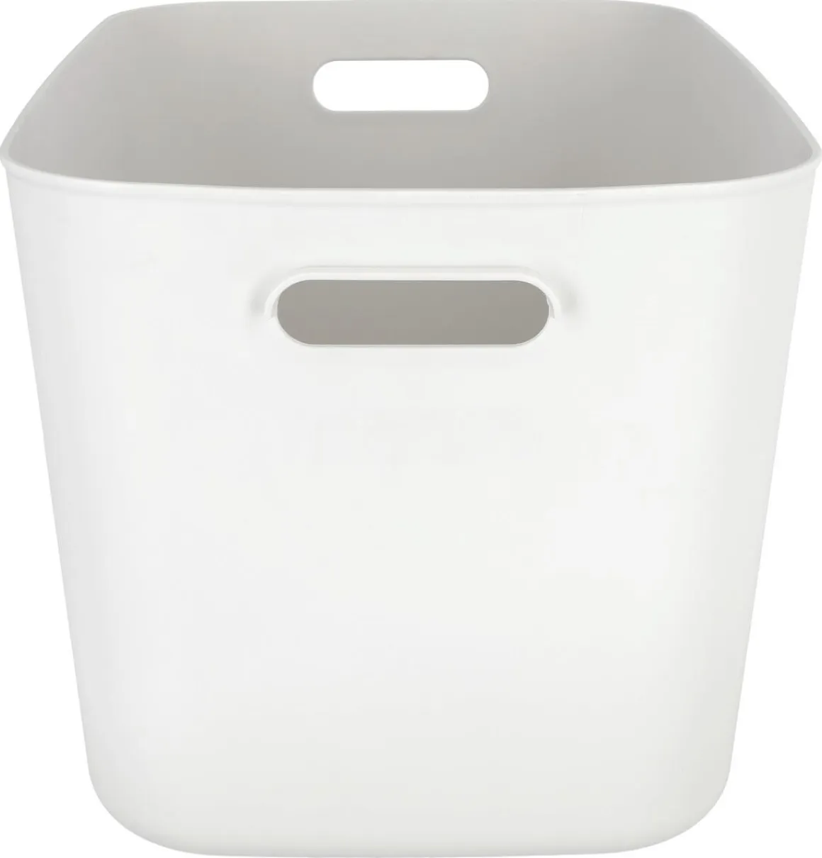 Serenity oppbevaringsboks i plast uten lokk, hvit