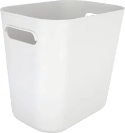 Serenity oppbevaringsboks i plast uten lokk, hvit