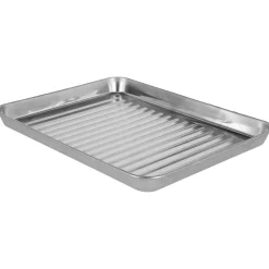 Serveringsbrett i rustfritt stål 31,7 cm