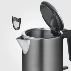 Severin WK 9342 vannkoker i rustfritt stål, 1 liter
