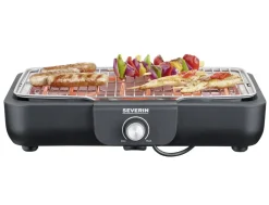Severin elektrisk bordgrill, grillrist i rustfritt stål