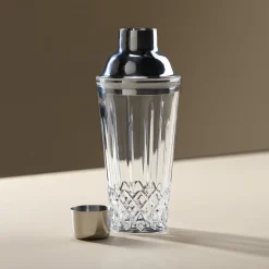 Shaker drink og cocktail, glass og rustfritt stål, 400 ml
