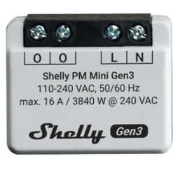 Shelly Plus PM Mini Gen3 energimåler wifi uten relé