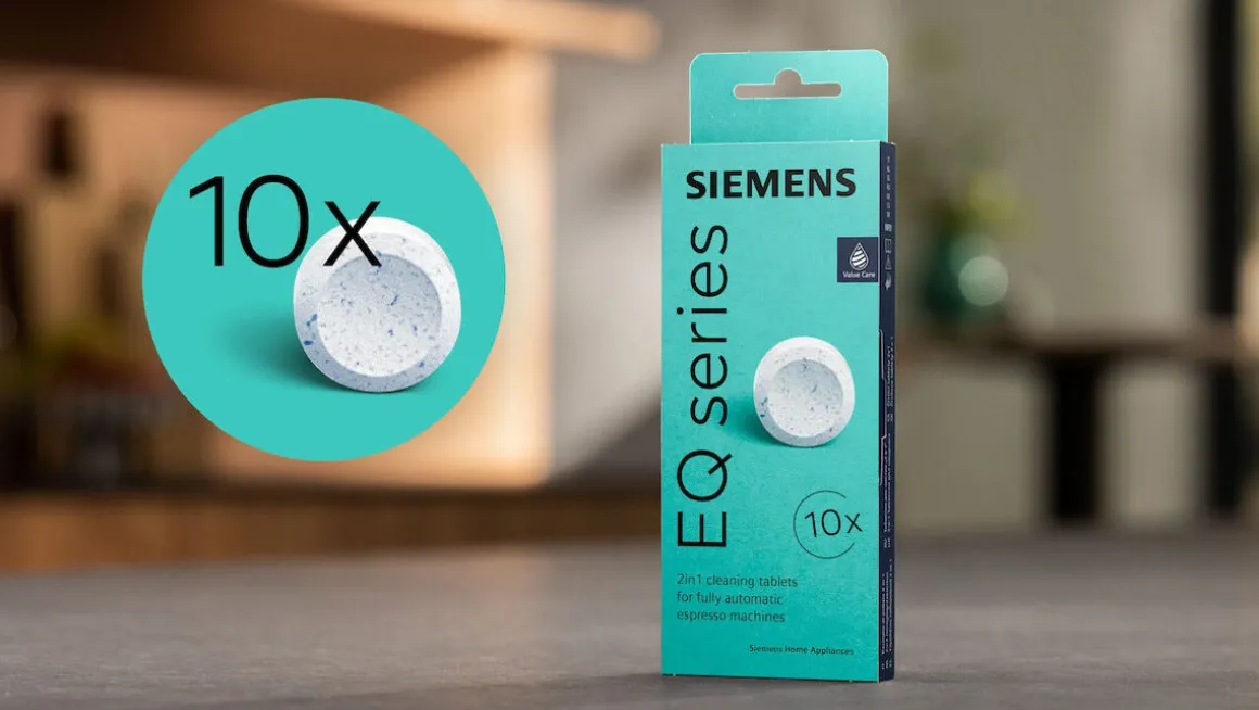 Siemens TZ80001B rengjøringstablett kaffemaskin, 10-pakning