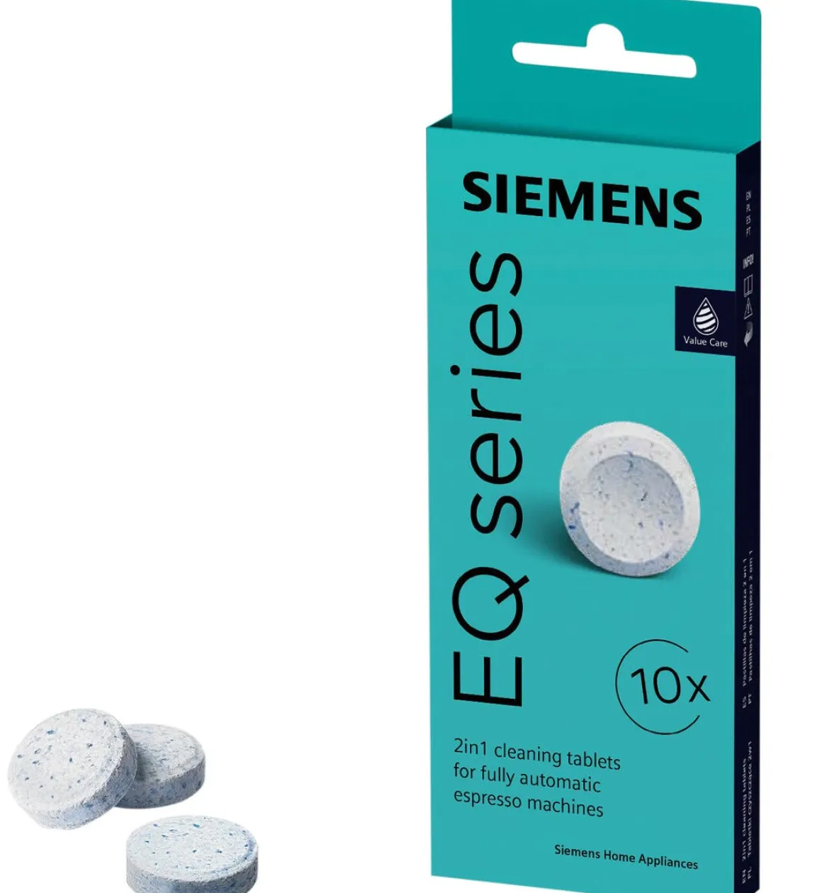Siemens TZ80001B rengjøringstablett kaffemaskin, 10-pakning