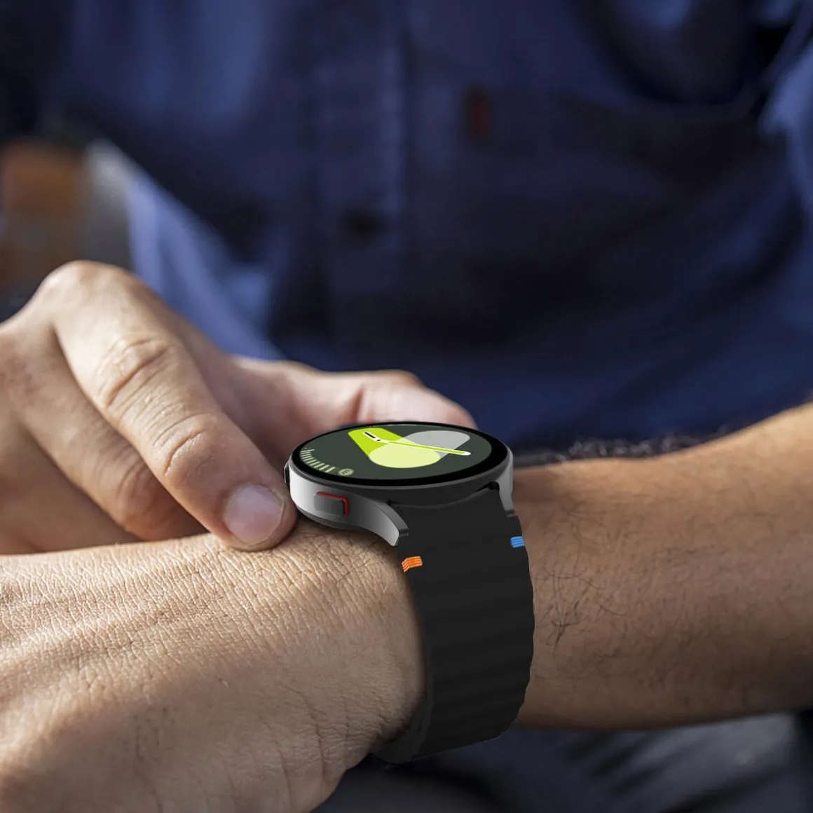 Silikonarmbånd for Samsung Galaxy Watch 4, 5, 6, 7