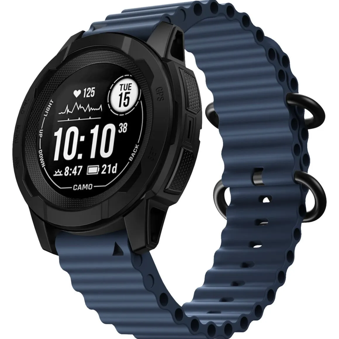 Silikonreim til Garmin aktivitetsklokke Fenix 7, 22 mm