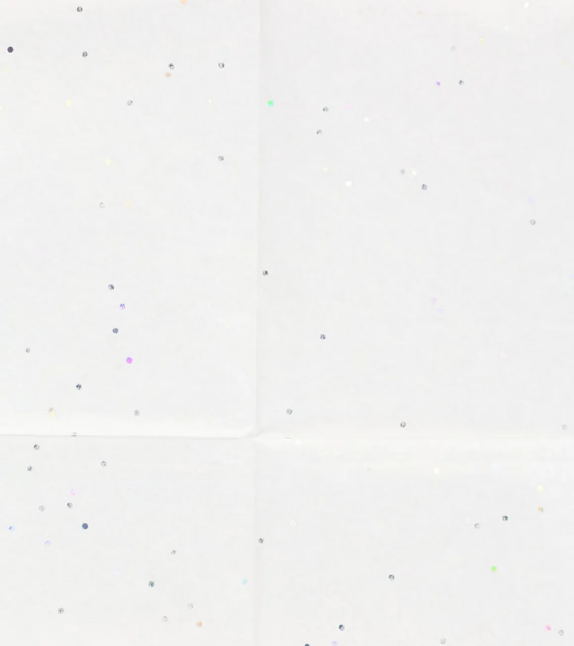 Silkepapir hvitt skimrende 70x50 cm, 5-pakning