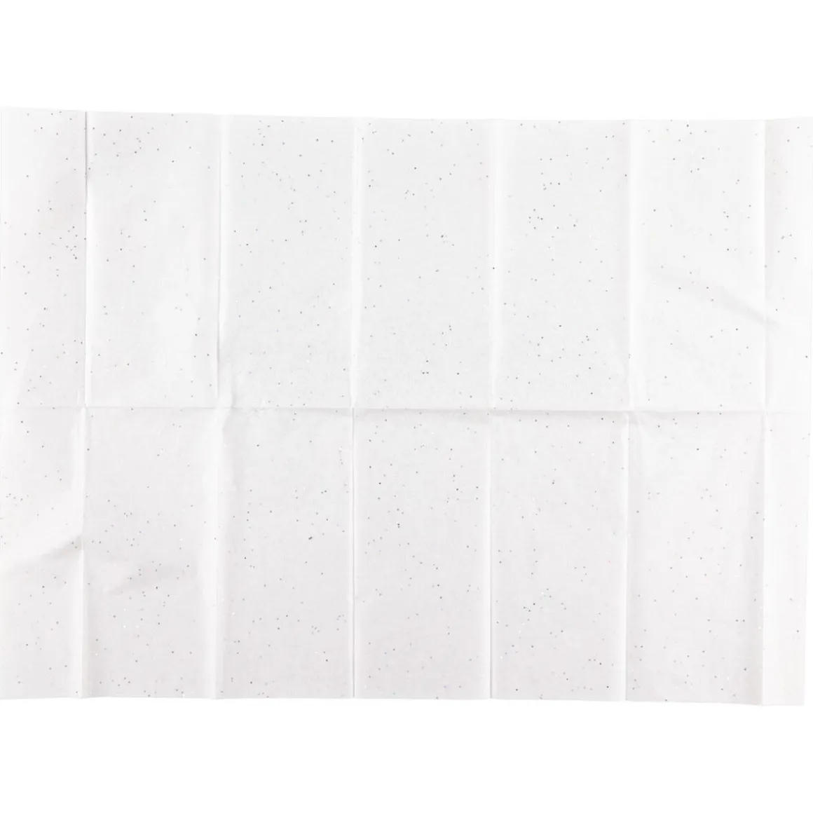 Silkepapir hvitt skimrende 70x50 cm, 5-pakning