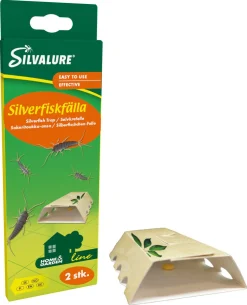 Silvalure skjeggkrefelle med åte og lim, 2-pakning