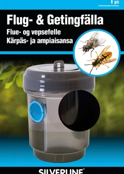 Silverline fluefelle og vepsefelle, utendørs