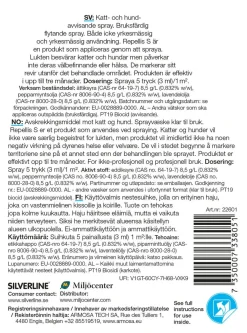 Silverline Repellis S avskrekkingsspray for hund og katt