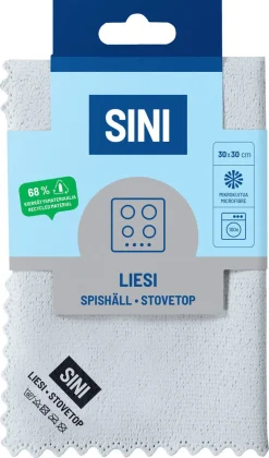 Sini mikrofiberklut til koketopp 30 x 30 cm, 1-pakning