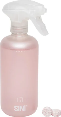 Sini allrengjøring sprayflaske og 2 tabs, startsett