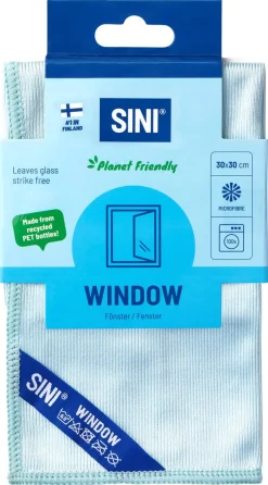 Sini mikrofiberklut for vindu 30 x 30 cm, 1-pakning