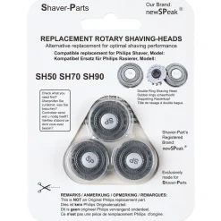Skjærehode SH50/70/90 til Philips barbermaskin, 3-pakning