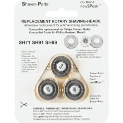 Skjærehode SH71/SH91/SH98 til Philips barbermaskin, 3-pakning