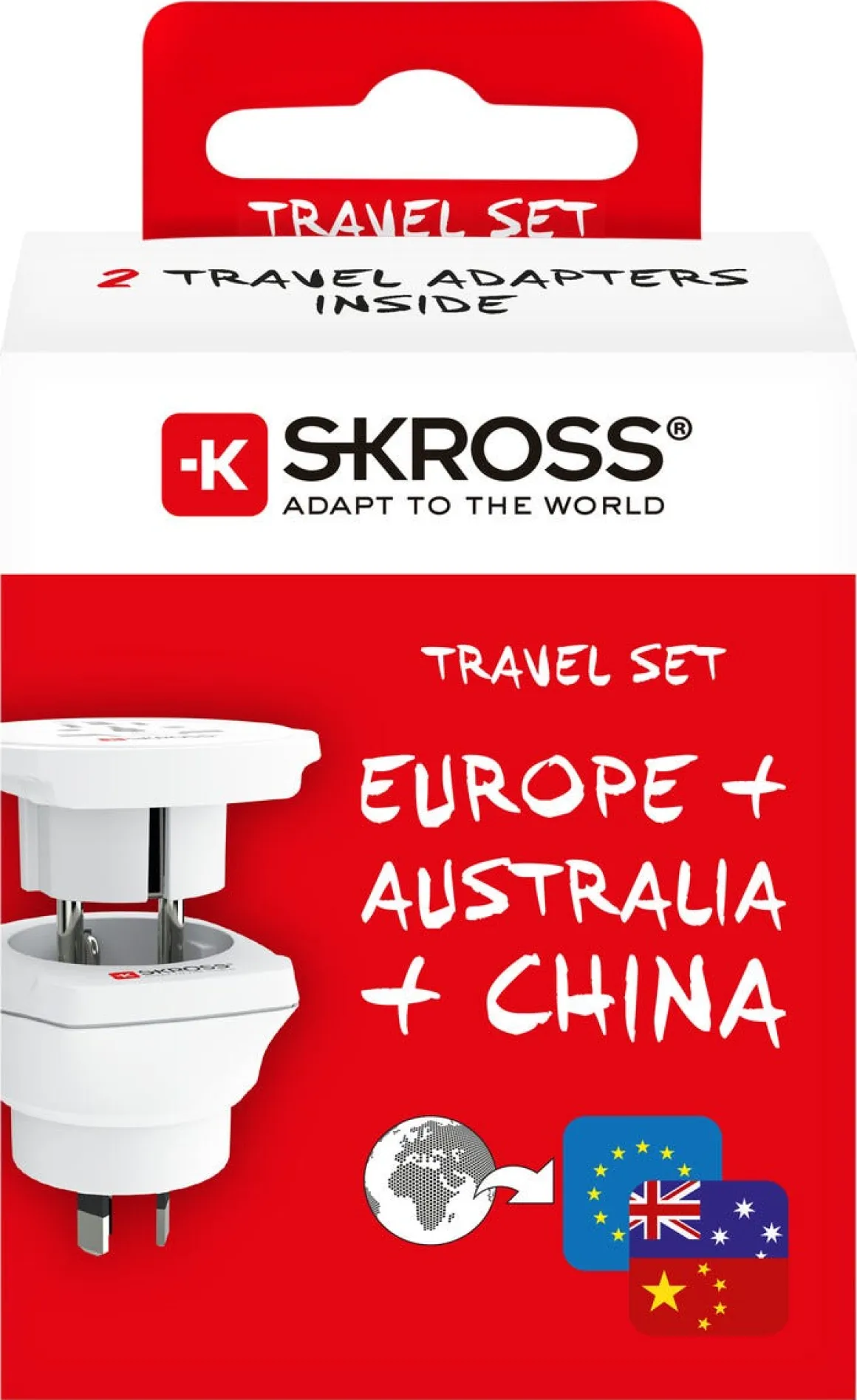 Skross Combo World to Australia, China, Europe adapter