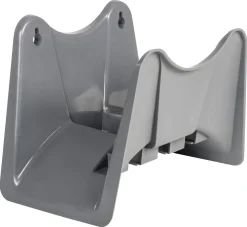 Slangeholder til vannslange med rom til tilbehør, plast