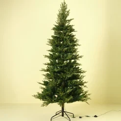 Smalt juletre med belysning Lillehammer Slim 210 cm