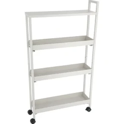Smal trillevogn med 4 hylleplater