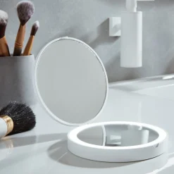 Smedbo Outline Lite reisespeil med forstørrelse og LED