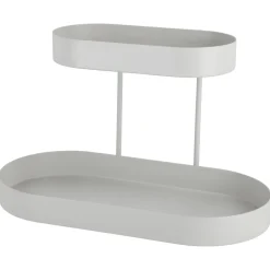 Sminkehylle metall, 2 etasjer, 30 x 13 x 21,5 cm