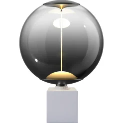 Smokey LED-globepære E27 12 W dimbar magnetisk filament, 28 cm