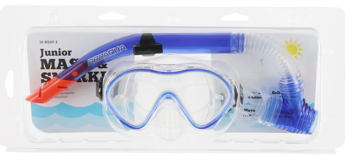 Snorkel og dykkemaske, barn