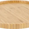 Snurrebrett i bambus, Lazy Susan i tre, 30 cm