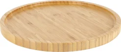 Snurrebrett i bambus, Lazy Susan i tre, 30 cm