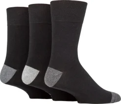 SockShop Gentle Grip sokker. 39–45, 3-pakning