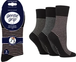 SockShop Gentle Grip sokker, 37–42, 3-pakning