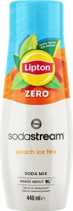 SodaStream Lipton Ice Tea Peach Zero smakskonsentrat, 440 ml