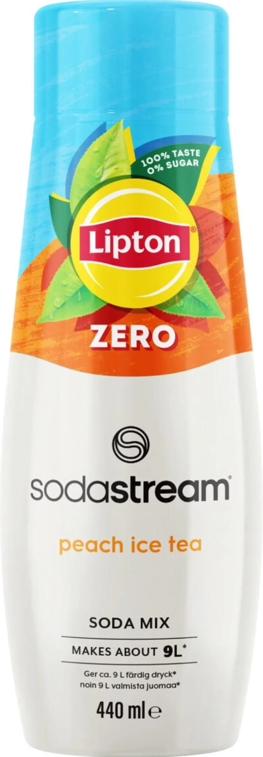 SodaStream Lipton Ice Tea Peach Zero smakskonsentrat, 440 ml
