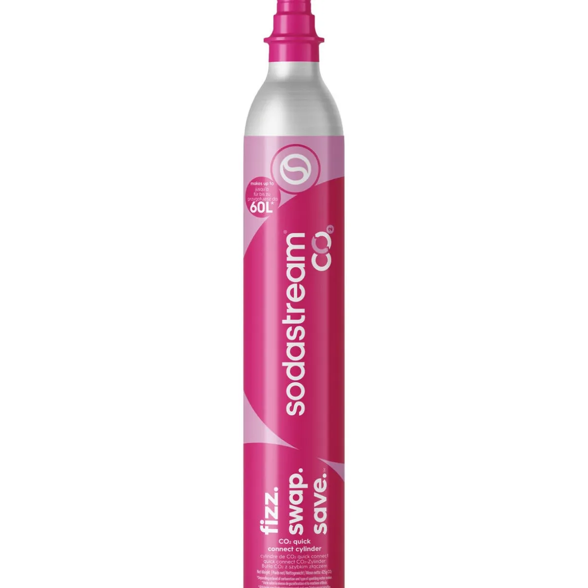 SodaStream Quick Connect kullsyrepatron for påfylling / innbytte, 60 liter