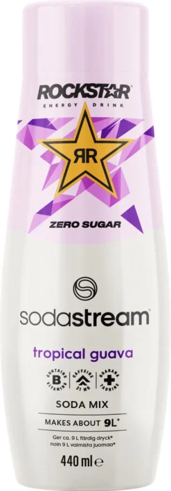SodaStream Rockstar Energy Guava Zero, 440 ml