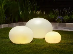 Solcelleball hvit akryl