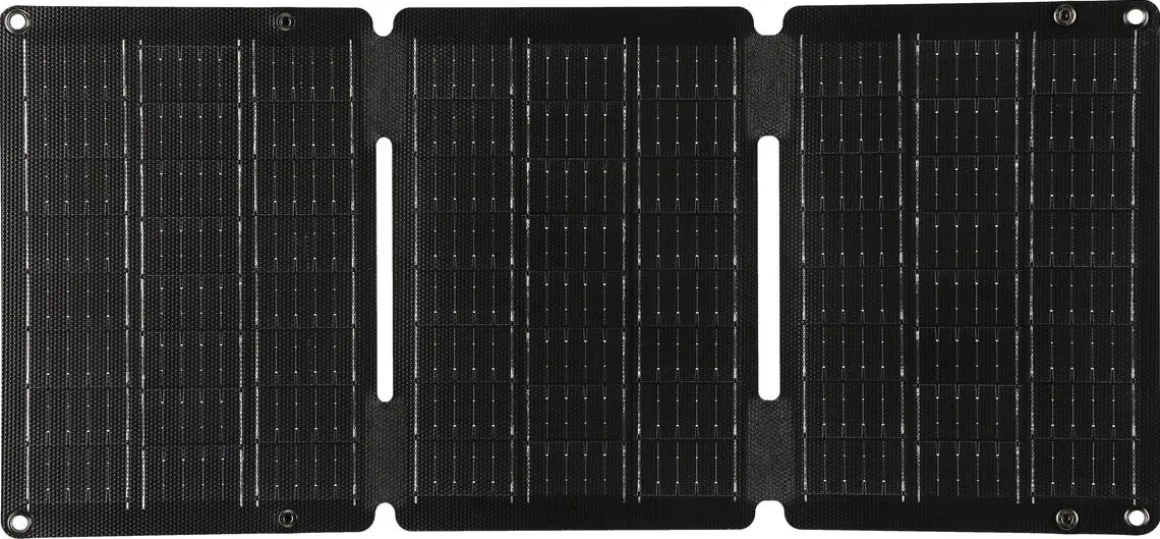 Solcellelader 30 W USB-A/USB-C sammenleggbar