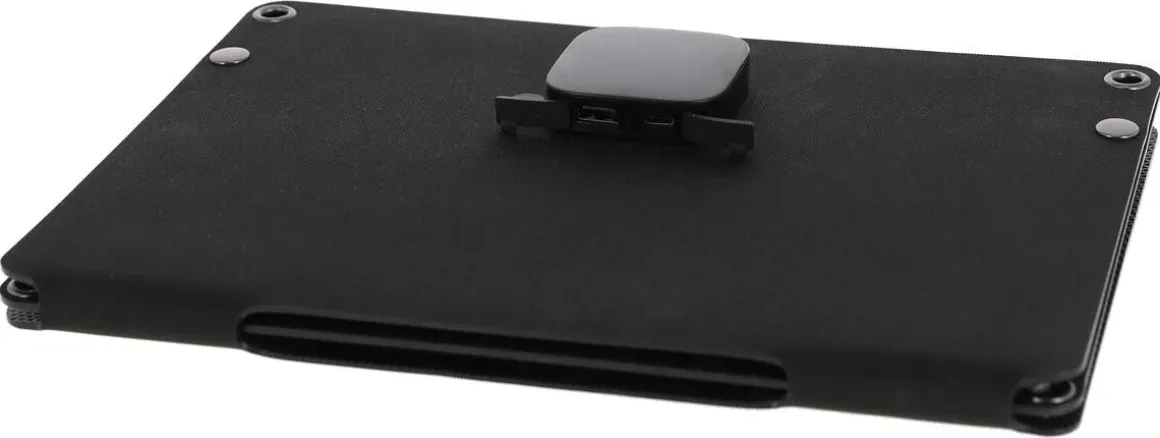 Solcellelader 30 W USB-A/USB-C sammenleggbar