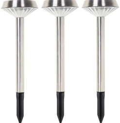 Solcellelampe pullert 3-pakning